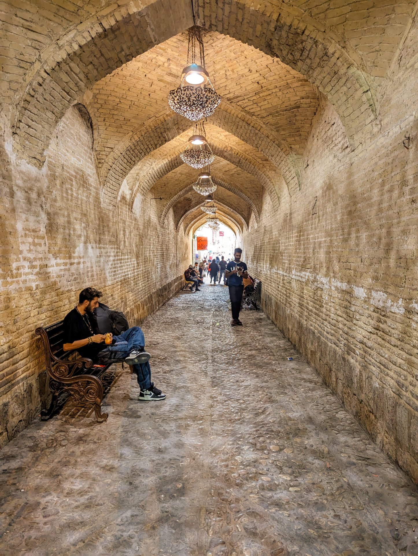 Trading rows of the Vakil Bazaar in Shiraz